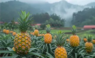 Pineapple stem harvest